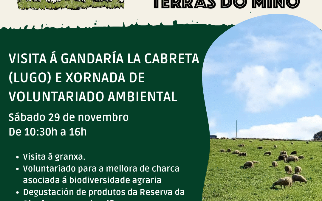 Visita e voluntariado na gandaría La Cabreta